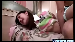 He Cums on The brush Cute Asian Face